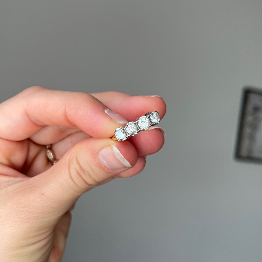 Classic (vintage) Four Stone Round Diamond Ring